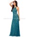 Another Late Night Teal Blue Lace Maxi Dress